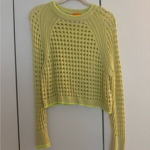 Chic Lemon Yellow Women's Knit Sweater